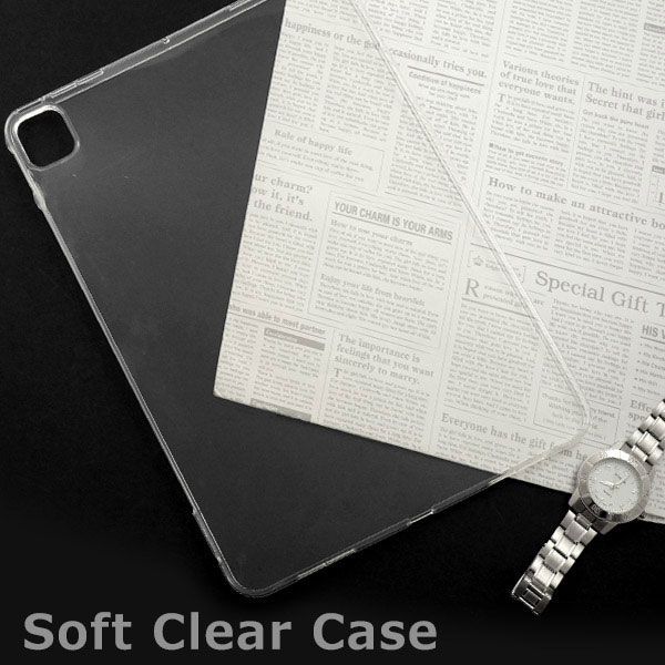 iPad Pro 13インチ（M4/2024年発売) ケース ソフトケース シンプル クリア A2925 A2926 A3007 カバー アイパッド タブレットケース
