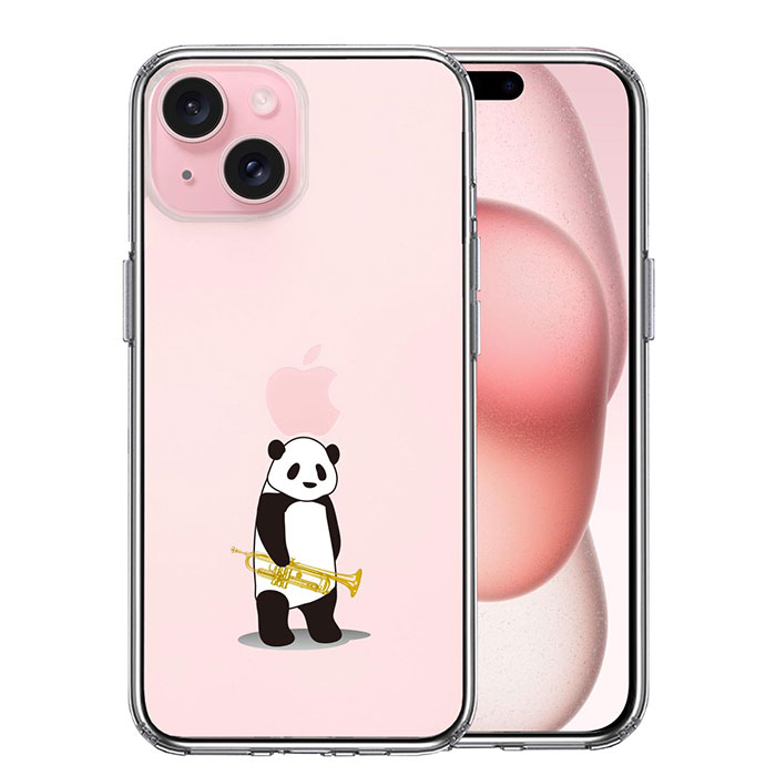 iPhone ケース 15 14 13 12 11 SE3 SE2 8 7 Plus mini Pro ProMax XS X SE 第3世代 第2世代 ハードケース ハイブリッド クリア トランペット パンダ カバー アイホン アイフォン スマホケース
