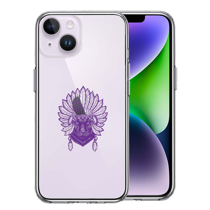 Rakuten - iPhone ケース 15 14 13 12 Plus mini Pro ProMax ハードケース ハイブリッド クリア ネイティブアメリカン ヒョウ 豹 カバー アイホン アイフォン スマホケース