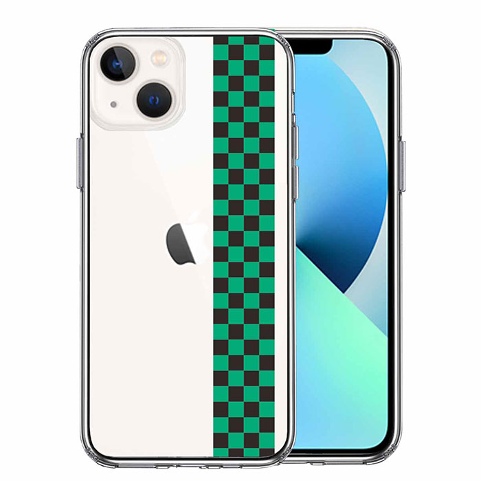 iPhone ケース 13 12 11 SE3 SE2 8 7 mini Pro ProMax XS X SE 第3世代 第2世代 ハードケース ハイブリッド クリア 和柄 帯 市松 常盤緑 黒 カバー アイホン アイフォン スマホケース