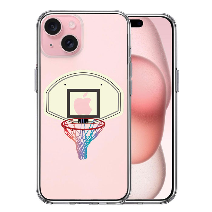 iPhone ケース 15 14 13 12 11 SE3 SE2 8 7 Plus mini Pro ProMax SE 第3世代 第2世代 ハードケース ハイブリッド クリア バスケットボール ゴール カバー アイホン アイフォン スマホケース