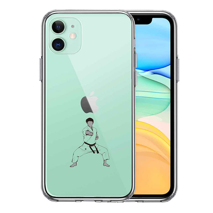 iPhone ケース 11 Pro ProMax XS X ハードケース ハイブリッド クリア 空手 カバー アイホン アイフォン スマホケース