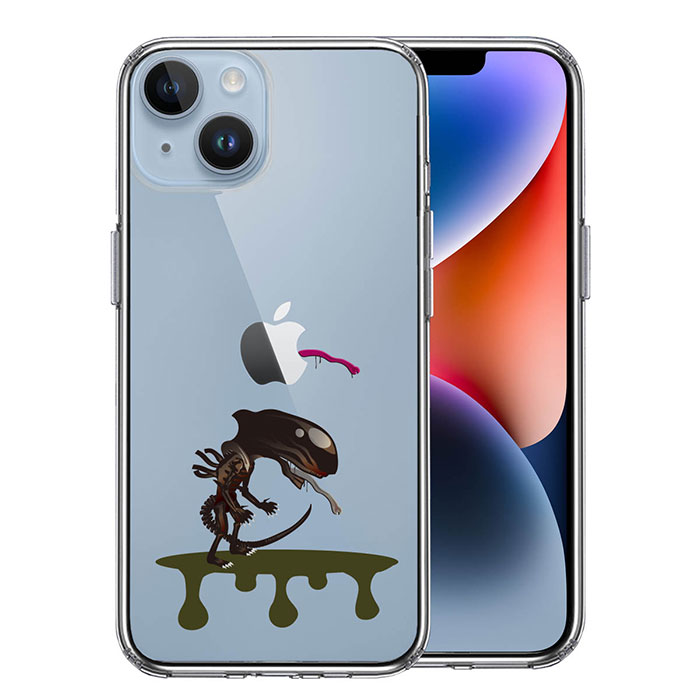 Rakuten - iPhone ケース 15 14 13 12 11 SE3 SE2 8 7 Plus mini Pro ProMax XS X SE 第3世代 第2世代 ハードケース ハイブリッド クリア 地球外生命体 カバー アイホン アイフォン スマホケース