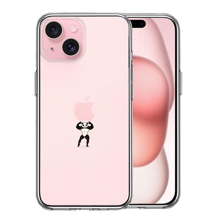 Rakuten - iPhone ケース 15 14 13 12 11 SE3 SE2 8 7 Plus mini Pro ProMax XS X SE 第3世代 第2世代 ハードケース ハイブリッド クリア パンダ 重量挙げ まっちょ 感 カバー アイホン アイフォン スマホケース