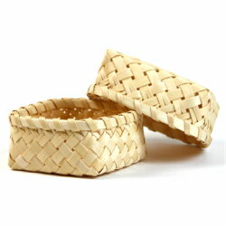 【送料無料】秋田　イタヤ細工　おにぎり入れ（小）市松編み