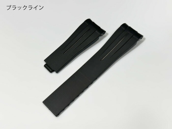 ラグ幅20mm ロレックス専用 腕時計用ラバーベルト ラインタイプ 各色 ブラック/ネイビー/オレンジ/ホワイト/グリーン/ブラウン/イエロー/レッド/グレー/ライトブルー/ベージュ/オフホワイト サブマリーナ・ヨットマスター・デイトジャスト対応 ラバーバンド【送料無料】