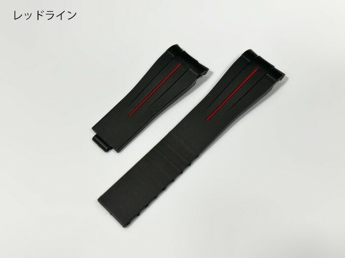 ラグ幅20mm ロレックス専用 腕時計用ラバーベルト ラインタイプ 各色 ブラック/ネイビー/オレンジ/ホワイト/グリーン/ブラウン/イエロー/レッド/グレー/ライトブルー/ベージュ/オフホワイト サブマリーナ・ヨットマスター・デイトジャスト対応 ラバーバンド【送料無料】