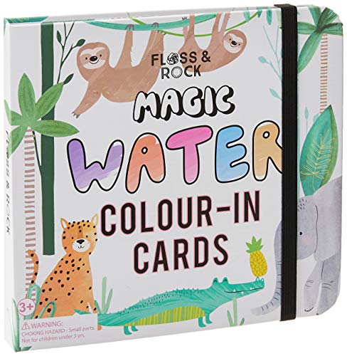 Little fellows 水塗り絵 筆付き ウォーターパッド ペン ジャングル 動物 FRC-38P3416