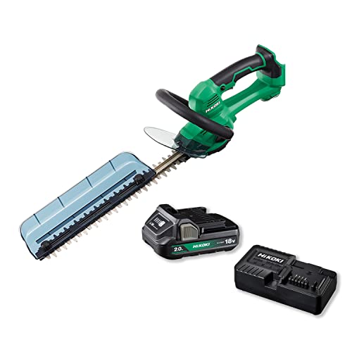 HiKOKI(ハイコーキ) 18V 充電式 ヘッジトリマー 植木バリカン 刈り込み幅 350mm 切断径15mm 2.0Ah蓄電池・充電器付き CH1835DA(BG)