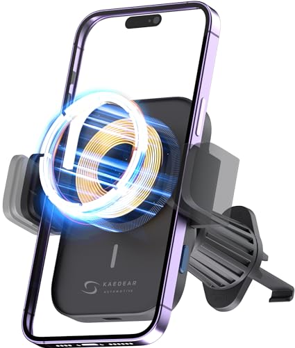 KaedearAutoMotive(カエディア) 車 スマホホルダー ワイヤレス充電 自動開閉 magsafe 高速 充電 マグネ..