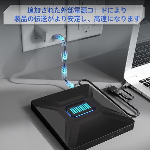 DVD CD ���դ��ɥ饤�� ��6in1¿��ǽ��ǥ��SD/TF�����ɥ����å���ܡ����դ�HDD/�ޥ���/���ޥ���³�ġ�DVD/CD�ɤ߽��б���USB/Type-Cξ�б������դ�dvd�ɥ饤�� Windows/Mac/Linux�б�