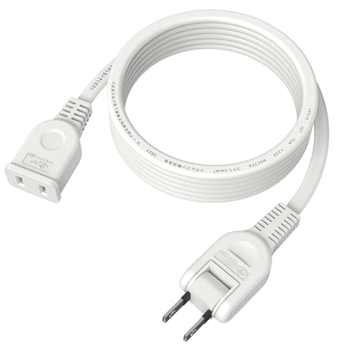 AKIRARI 延長コード 2m 電源タップ 1個口 【断線に強い】 耐寒 耐熱 ホワイト 15A 1500W 二重被覆 延長ケーブル 電源延長コード トラッキング 火災予防絶縁キャップ スイングプラグ ソフト 0.1m～10
