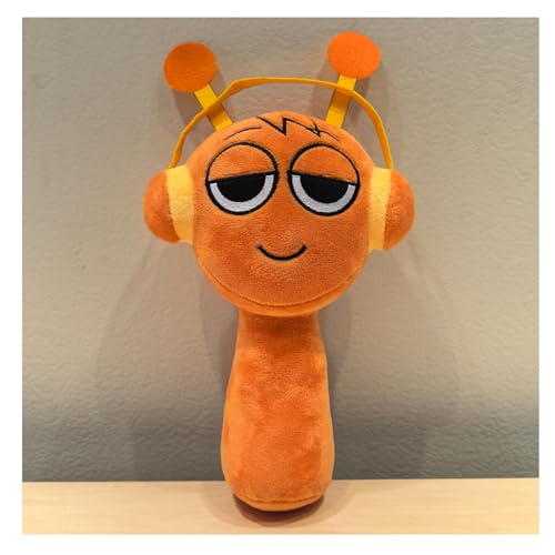 ぬいぐるみ スプランキー 25センチ ホラーゲーム周辺 綿ドール かわいいキャラクター おもちゃ クリスマス プレゼント 部屋飾り 子供 大人 誕生日 萌えグッズ (オレンジ)