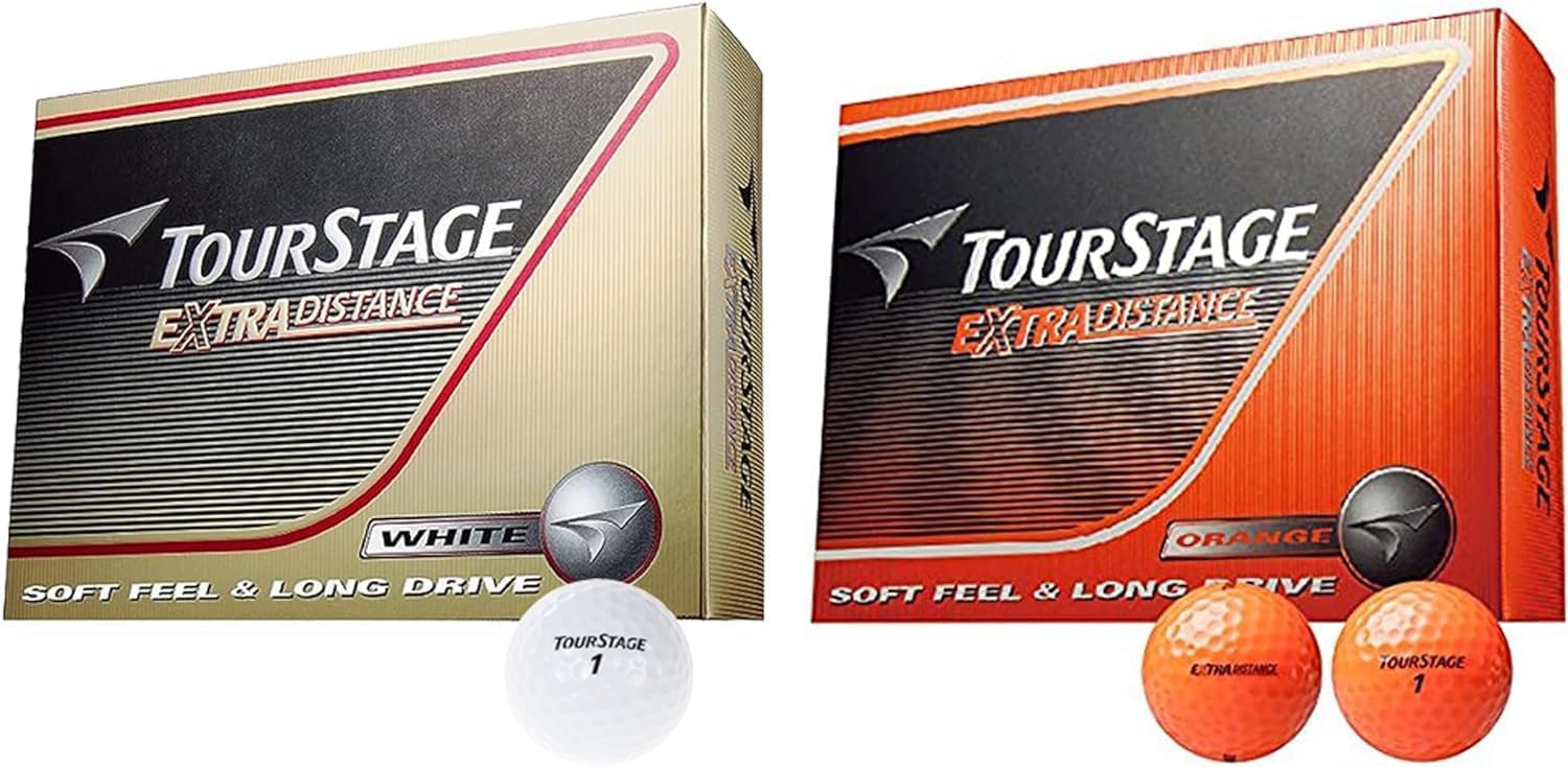 ブリヂストン ゴルフボール ツアーステージ エクストラディスタンス (ホワイト オレンジ 2色 2ダースセット)