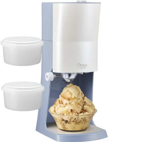 ドウシシャ 電動ふわふわとろ雪かき氷器プライム DTY-B4BL | 刃の高さ調節機能付き ワイドトレイ レシ..