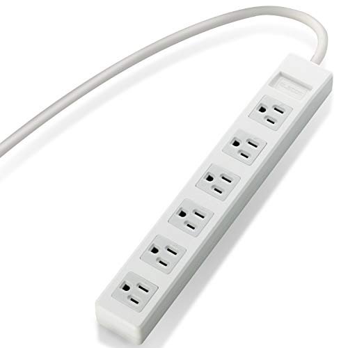 エレコム 電源タップ 3ピン 6個口 スイングプラグ マグネット付き 5m グレー T-T02-3650WH/RS