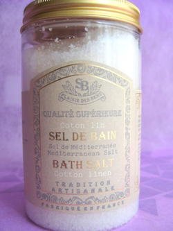サンタール・エ・ボーテ 【フレンチクラシック】バスソルト コットンリネン 400g 天然ナチュラル入浴剤 南仏プロヴァンス アロマ