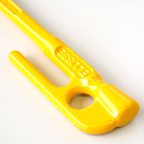 エリッゼ（ELLISSE）鍛造ペグ エリッゼステーク 18cm イエロー粉体塗装 MK-180YL MADE IN JAPAN (8本セット)