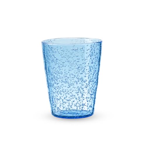 アボードホームウェア モメントバブル 割れにくいコップ 360ml ブルー プラスチックグラス おしゃれなデザイン食器 スタッキング可能 食洗機対応 BPAフリー アイスコーヒー 子供 アウトドア