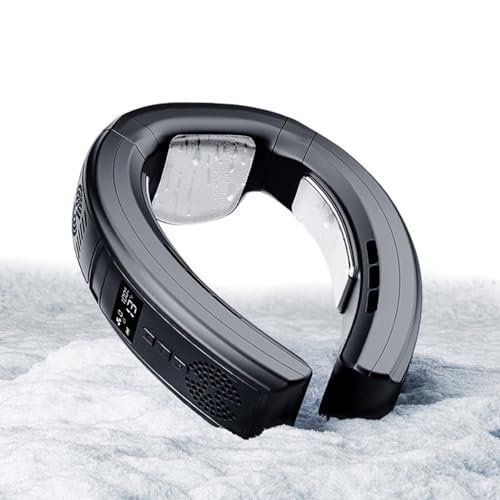 ネッククーラー 冷却プレート 首掛け扇風機【2025夏新登場・一台三役・強力送風・冷房機能・暖房機能】ネックファン 静音設計 3段階風量&3段階冷却&3段階暖房機能調節可能 扇風機 首かけ LE