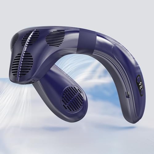 Asminlee 2025 ネッククーラー 冷却プレート 首掛け扇風機 背中 クーラー 上下送風 - ...