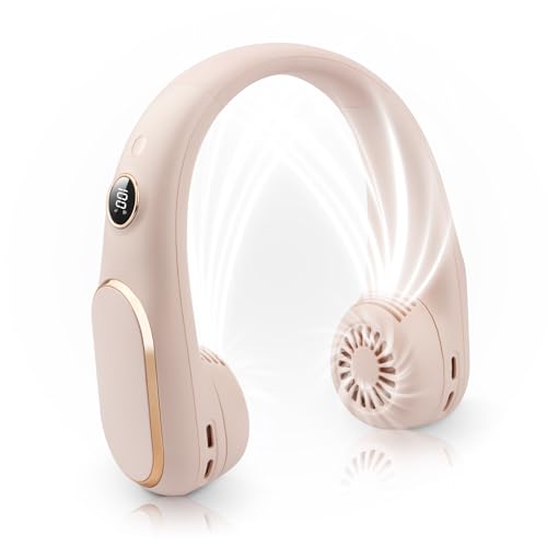 【2025年夏新モデル・ ネックファン 長時間持続！】chfeng首掛け扇風機 ネッククーラー 携帯 ...