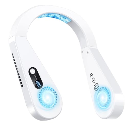 首掛け扇風機 ネッククーラー 携帯扇風機 冷却プレート 【2025新登場・自由回転・折り畳み式】3段 ...