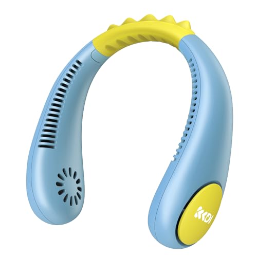 Ausic 首掛け扇風機 ネックファン 携帯扇風機 4段階風量調整 強風 瞬間冷却 羽根なし 長時間 ...