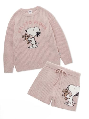 [ジェラート ピケ] EC【PEANUTS】 BEARプルオーバー&ショートパンツセット PWNT251110 レディース PNK