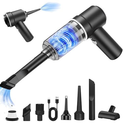 【 】 ハンディクリーナー コードレス toauo 車用 掃除機 強力吸引力 ハンディ掃除機 25000PA Type-C 充電式 LED照明 乾湿両用 小型クリーナー高速充? 低噪音?策 軽量/キーボード掃除/車内清掃/