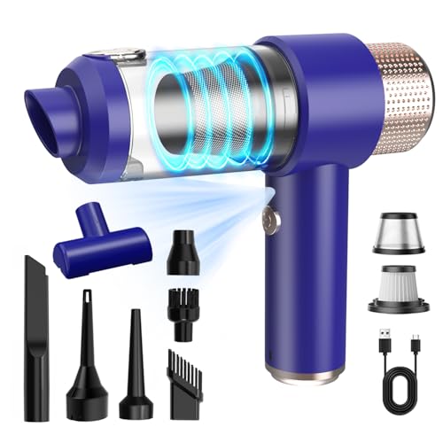 ハンディクリーナー 多機能車用掃除機 28000Pa 強力吸引力 超軽量 低噪音 LEDライト付き コードレス カークリーナー パワフル 長時間稼働 USB充電式 乾湿両用 ミニ 小型 ハンディー掃除機 車内