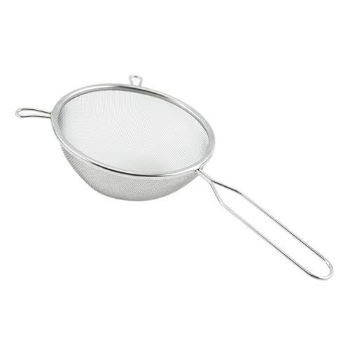 Doyime こし器 粉ふるい 細かいメッシュ ふるい ステンレス製 取っ手付き 食洗機対応 小麦粉 片栗粉 コ..