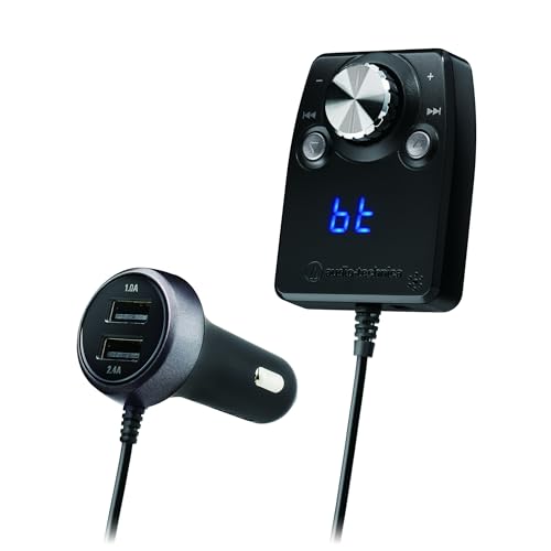 オーディオテクニカ AT-BTR5 Bluetooth搭載 ハンズフリー機能付 オーディオレシーバー 車載用 ソケット分離型 ブラック カーナビ/カーオーディオにBluetooth機能を追加