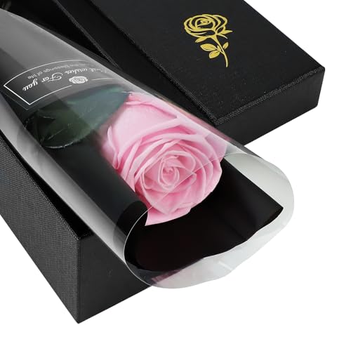 SENJWARM プリザーブドフラワー 一輪のバラ 誕生日 女性 プレゼント 誕生日 ギフト 贈り物 枯れない花 ..