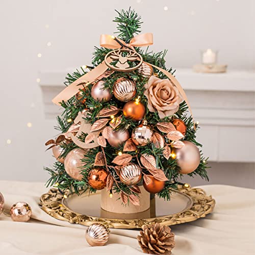 VeroMan ���ꥹ�ޥ��ĥ꡼ ��� �ߥ˥ĥ꡼ �ǥ����ȥåץĥ꡼ ���ꥹ�ޥ� �ԥ󥯥������ �ĥ꡼ LED�饤�� ���� �����ʥ��� ���å� ������� ���� (35cm)