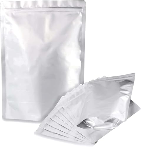 siawadeky 米 保存袋 米袋 5kg 10枚セット チャック付き袋 アルミ箔自立型 三層構造 厚手 防虫 防水 防..