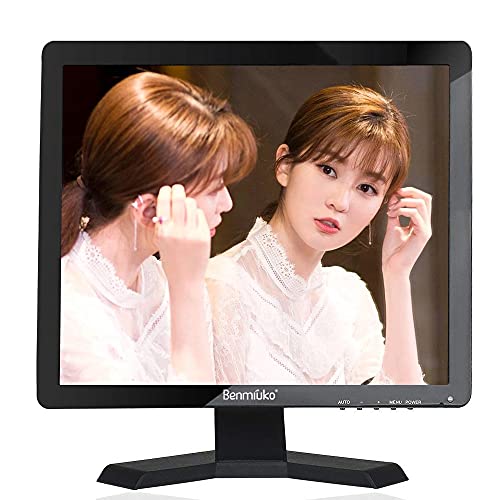 15インチ 監視カメラのモニター 小型テレビ 多機能LCD液晶ディスプレイ 防犯カメラ CCTVカメラモニターHDMI AV BNC VGA USB接続入力 1024x768HD 日本語メニュー