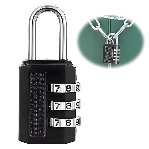 ZHSHXNGY 南京錠 鍵 ダイヤル セット 2個 3桁 防水防錆 盗難防止 補助 ロック コンビネーションロッ学..