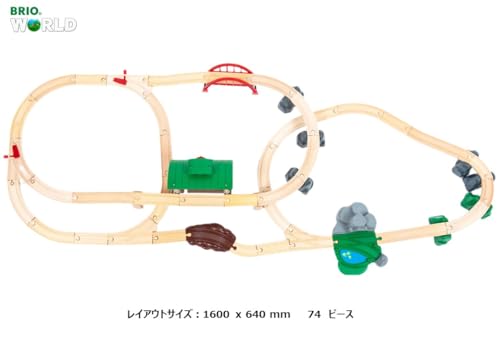 BRIO (ブリオ) 2024年クリスマスレールセット80000-142 [全74ピース] 対象年齢3歳~ 専用ケース付き(クリスマスプレゼント、レールセット、おもちゃ、木製レール) [2]