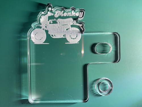 自賠責ステッカープレート モンキー125 MONKEY シルエット上