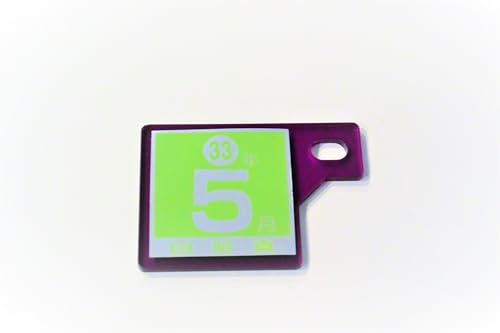 QJ-17 パープル 自賠責ステッカープレート 厚さ3mm モンキー スーパーカブ シャリー DAX PCX DIO リード グロム ジャイロ