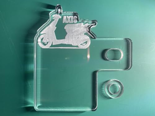 自賠責ステッカープレート アクシス50 AXIS50 シルエット