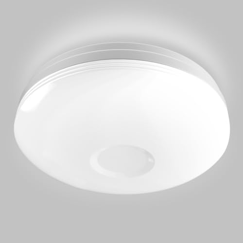 C-J-W LEDセンサー ライト 小型 マイクロ波人感センサー付 LEDシーリングライト 4畳 照明器具 廊下灯 玄関灯 10W消費電力 60W相当 1100lm 天井照明 取付簡単 昼白色 日本語説明書 適格請求書の発行