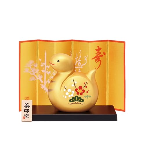 薬師窯(yakushigama) 彩耀招福巳(金福・松竹梅) 32