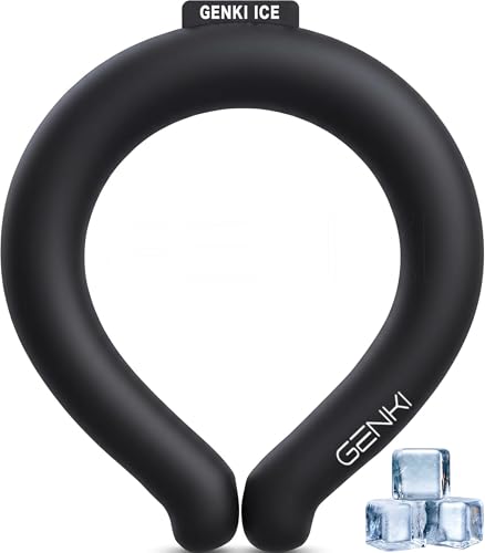 Genki Ice ネッククーラー 【24℃ PCM 2倍増量 2026最新進化】 首 冷やす リング クールリング クールネックリング アイスネックリング ネックリング 暑さ対策 熱中症対策グッズ 冷却 冷感 首元