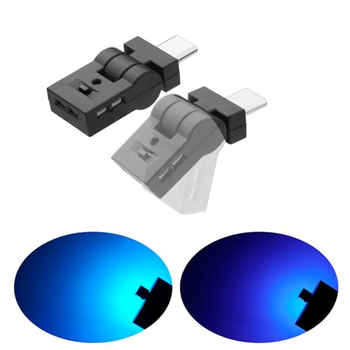 GIMUYA スイング Type-C LEDライト USB 車内用 8色 照射方向切替 180°首振り 自動点灯 メモリー機能 調光 アンビエントライト RGB USB給電 イルミネーション タイプc ミニライト 小型 軽量 車アクセサ