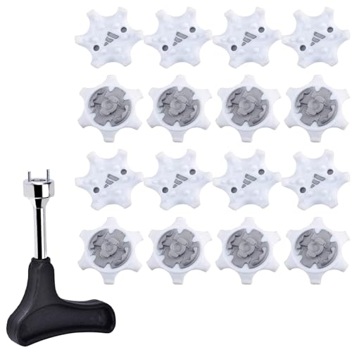 YIBOOOM 交換用 ゴルフシューズ スパイク鋲 ゴルフ 交換用スパイク鋲 滑り止め 簡単脱着 (ホワイト)