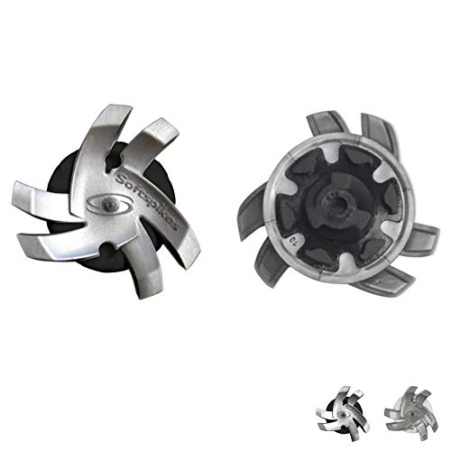 【純正品】 ソフトスパイク Soft spikes シルバートルネード TOUR-LOCK(ツアーロック) 18個入 フットジョイ FJ スパイク鋲 S-548 (シルバー/ブラック)