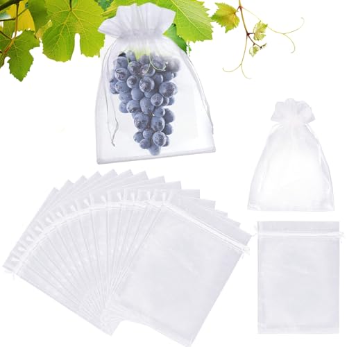 ブドウ袋 ROYUEXT ぶどう 袋 大 特大 25*35cm 50枚入 果実袋 果実保護ネット 防虫ネット 鳥よけネット ..