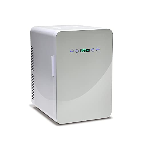VERSOS 冷温庫 24L 保冷庫 －9℃~60℃ ミニ冷蔵庫 温度調節可能 温度表示 保冷ボックス 小型冷蔵庫 日本製ダブルペルチェ搭載 保温 保冷両用 家庭 車載 保冷温庫 自動車用 小型冷温庫 AC DC 電源